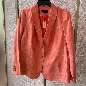 NWT Talbots Linen Jacket sz 12WP